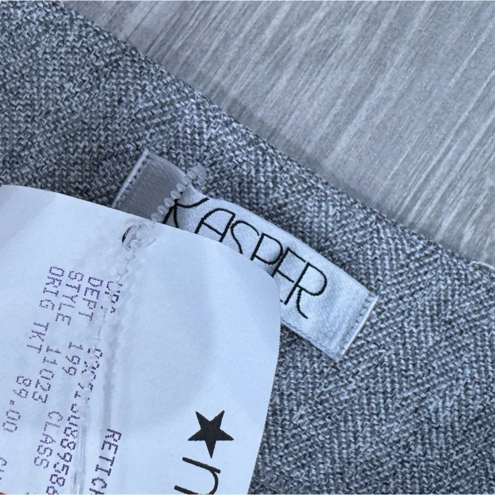 KASPER Herringbone Pants Size 16 Petite NWT